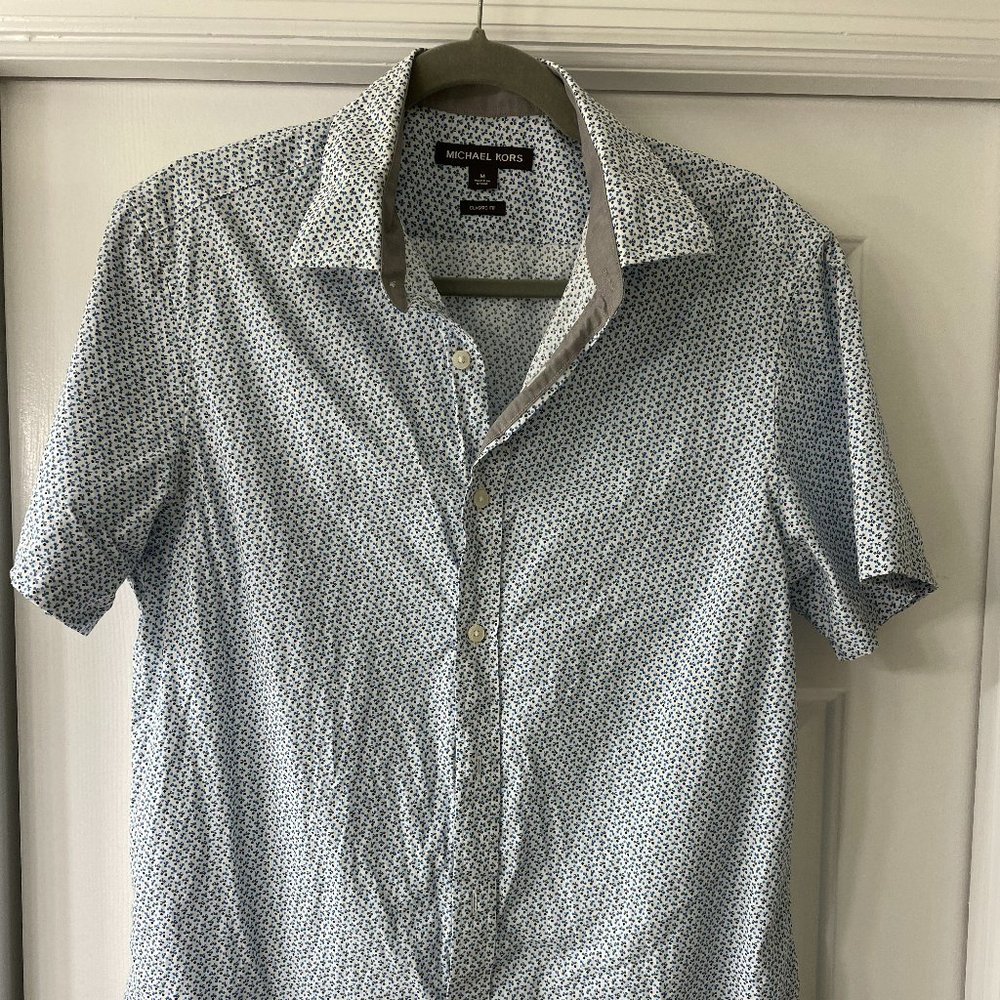 Michael Kors - Patterned S/S Dress Shirt
